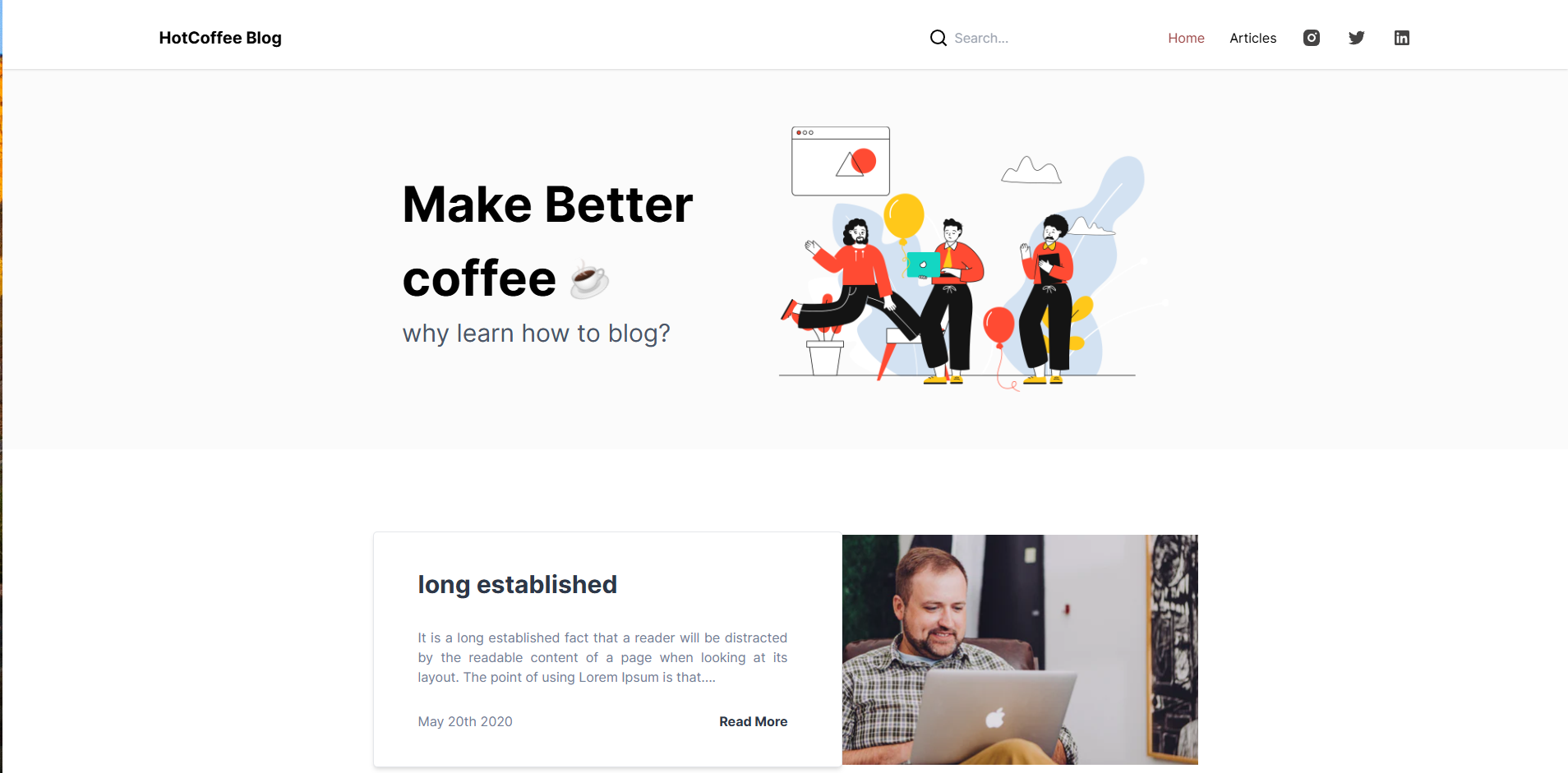 Hot Coffee Blog